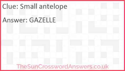 small antelope crossword